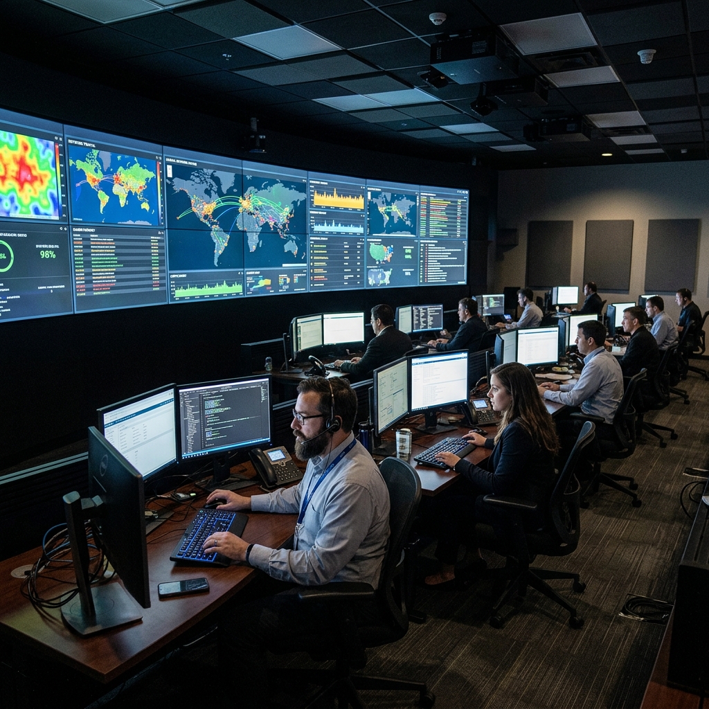 Ruang Monitoring NOC Siaga 24/7